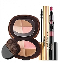 Духи, Парфюмерия, косметика Набор - Elizabeth Arden Beautifully Bronzed Cheek Lash And Lip Set (powder/15g + mascara/7ml + lip/gloss/2.4ml)