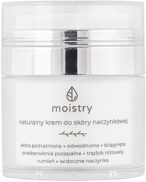 Натуральний крем для обличчя від куперозу - Moistry — фото N1