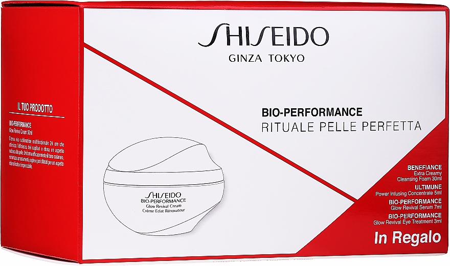 Набор - Shiseido Bio-Performance (cr/50ml + conc/5ml + foam/30ml + ser/7ml + eye/cr/3ml + pouch)