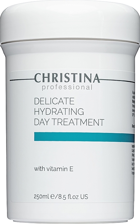 Деликатный увлажняющий дневной лечебный крем с витамином Е для нормальной и сухой кожи - Christina Delicate Hydrating Day Treatment
