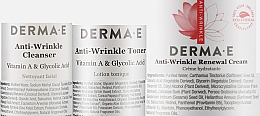 Набор - Derma E Anti-wrinkle (f/clean/175ml + toner/175ml + f/cr/113ml) — фото N2