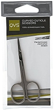 Ножницы для кутикулы с ультратонкими изогнутыми лезвиями - QVS Curved Cuticle Scissors — фото N2