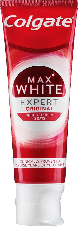 Зубна паста відбілювальна - Colgate Max White Expert White Cool Mint Toothpaste — фото N1