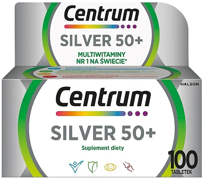Пищевая добавка "Поливитамин 50+" - Centrum Silver 50+ — фото N1