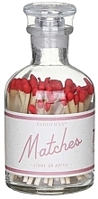 Безопасные спички для свечей в стеклянной банке, красный наконечник - Paddywax Matches Strike On Bottle Red Tips — фото N1