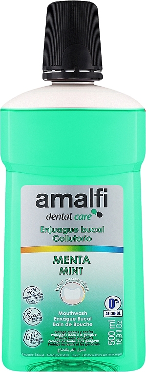 Ополаскиватель для полости рта "Mint" - Amalfi Mouth Wash — фото N1