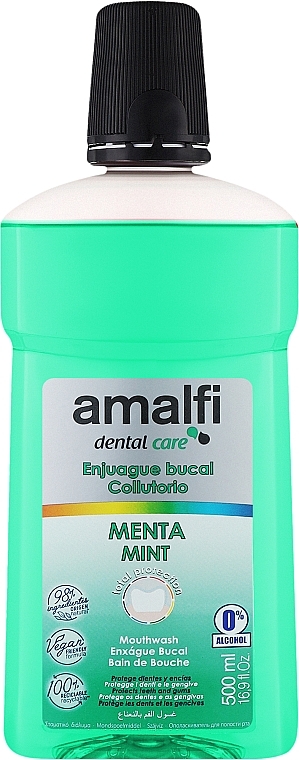 Ополіскувач для ротової порожнини «Mint» - Amalfi Mouth Wash — фото N1