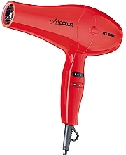 Фен для укладки волос, красный - Dikson Muster Air Color 3000 — фото N1