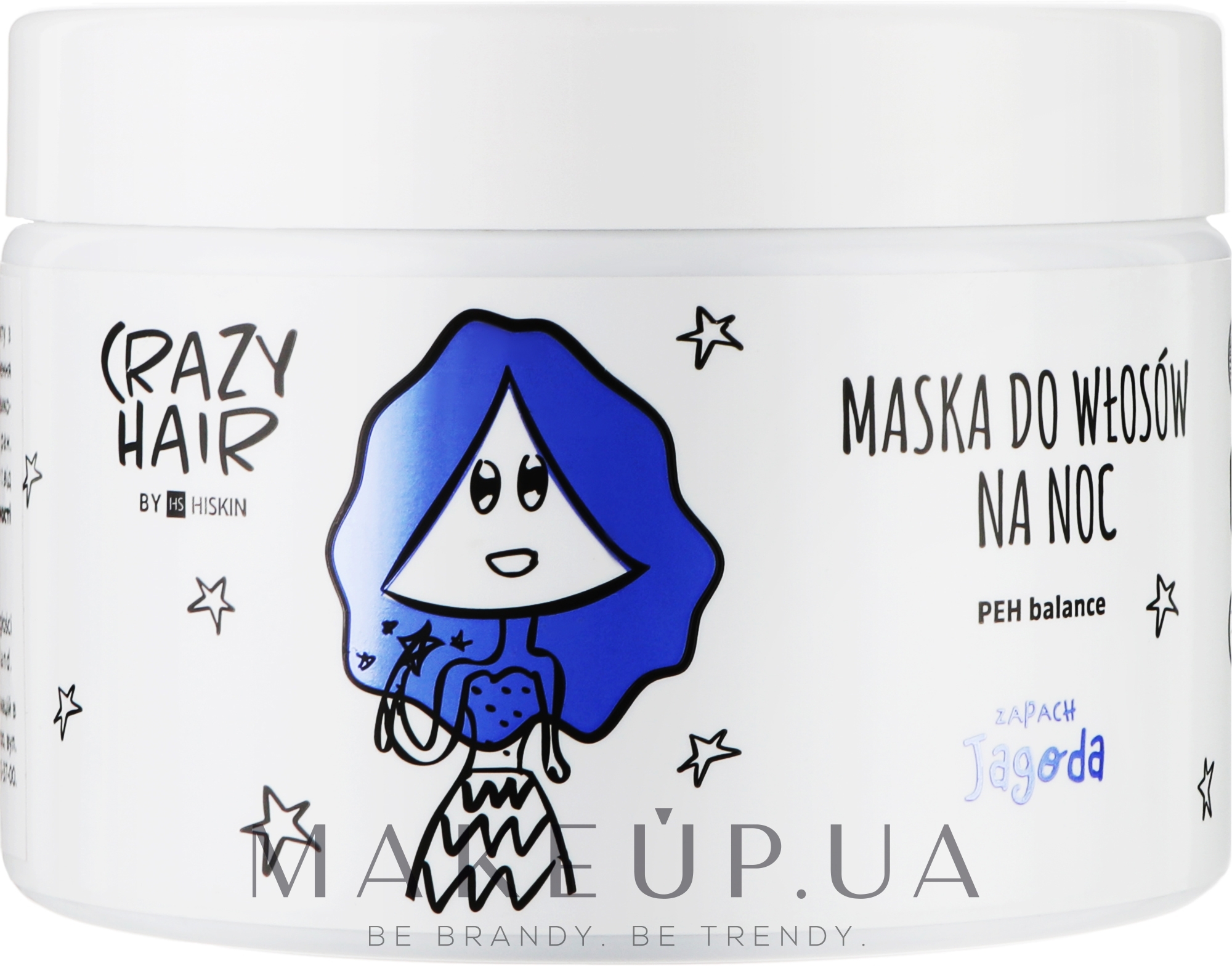Ночная маска для волос "Черника" - HiSkin Crazy Hair PEH Balance Night Hair Mask Blueberry — фото 300ml