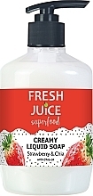 Крем-мыло "Клубника и чиа" - Fresh Juice Superfood Strawberry & Chia  — фото N1
