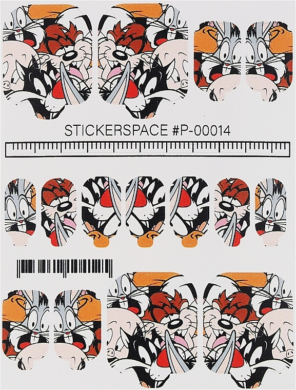 Дизайнерские наклейки для педикюра "Wraps P-00014" - StickersSpace — фото N1