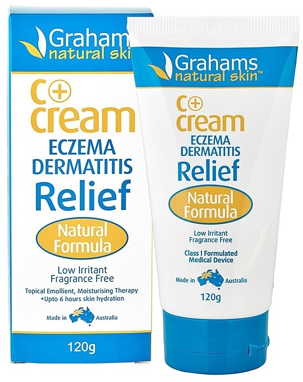 Крем для лікування екземи та дерматиту - Grahams Natural C+ Cream Eczema Dermatitis Relief — фото N1