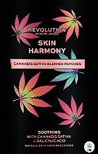 Патчи от прыщей - Revolution Skincare Good Vibes Cannabis Sativa Haze Away Zit Patches — фото N1