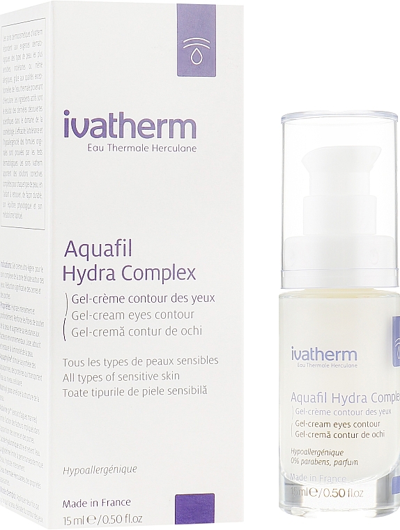 УЦЕНКА Гель-контур для кожи вокруг глаз «AQUAFIL HYDRA COMPLEX» - AQUAFIL HYDRA COMPLEX eyes gel contour * — фото N2