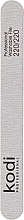 Духи, Парфюмерия, косметика Пилка для ногтей "Прямая" 220/220, серая/фиолетовая - Kodi Professional
