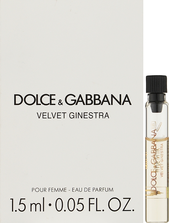 Dolce & Gabbana Velvet Ginestra - Парфюмированная вода (пробник)