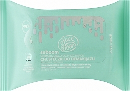 Серветки для очищення жирної, комбінованої й проблемної шкіри - Bielenda Face Boom Seboom Normalizing-Cleansing Wipes — фото N1