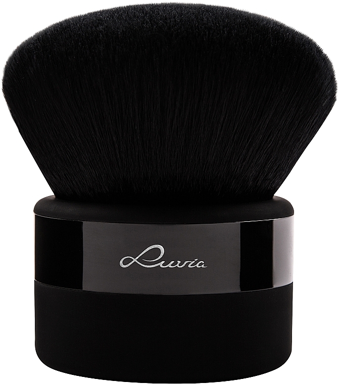 Пензель кабукі, чорний - Luvia Cosmetics Essential Kabuki Black — фото N1