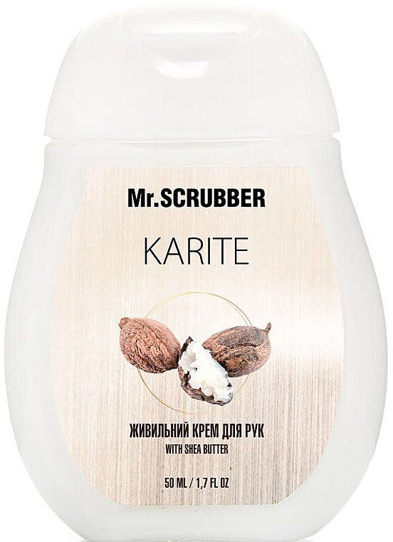 Живильний крем для рук - Mr.Scrubber Karite With Shea Butter