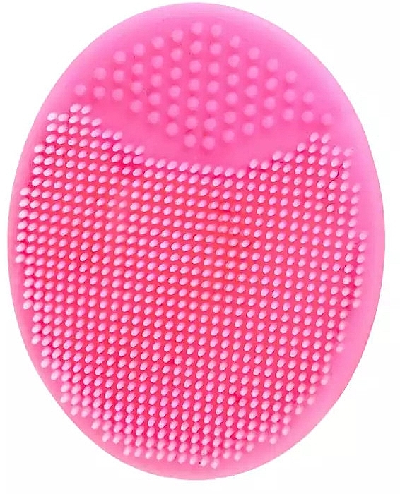 Силіконова щіточка для вмивання, рожева - Sleek Shine — фото N1