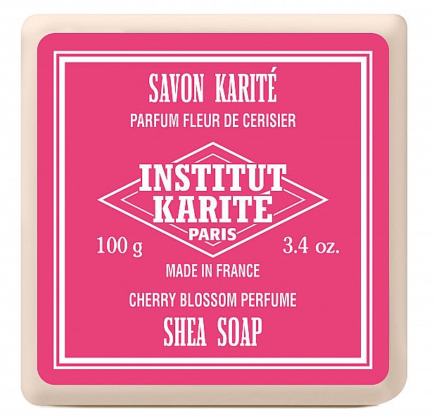 Набір - Institut Karite Shea Soap Trio Rose, Lavender and Cherry Blossom (soap/100g + soap/100g + soap/100g) — фото N4
