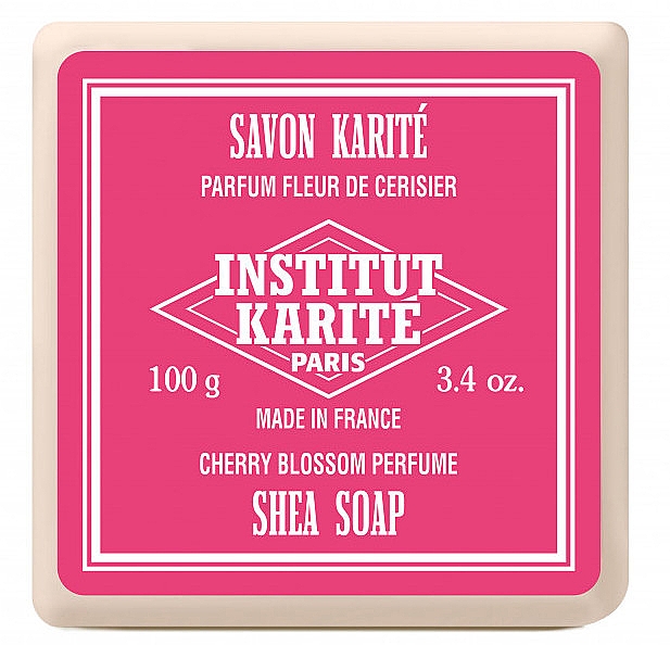 Набор - Institut Karite Shea Soap Trio Rose, Lavender and Cherry Blossom (soap/100g + soap/100g + soap/100g) — фото N4