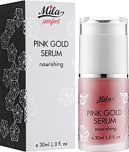 Питательная сыворотка для лица "Розовое золото" - Mila Perfect Pink Gold Serum Nourishing — фото N2