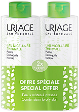 Духи, Парфюмерия, косметика Набор - Uriage Eau Micellaire Thermale Combination & Oily Skin (micellar/2x500ml)