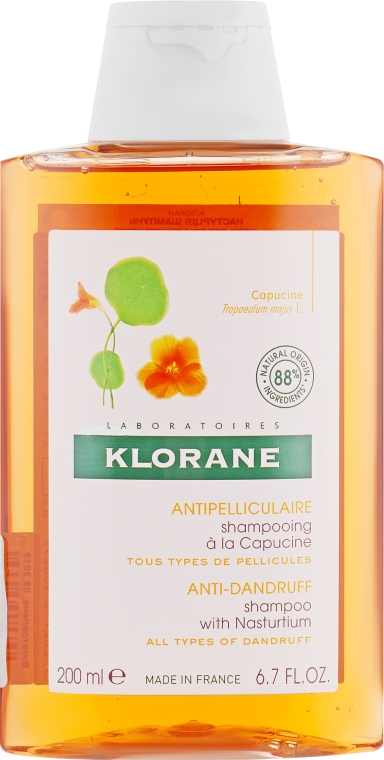 Шампунь от сухой перхоти с экстрактом настурции - Klorane Shampoo With Nasturtium Extract