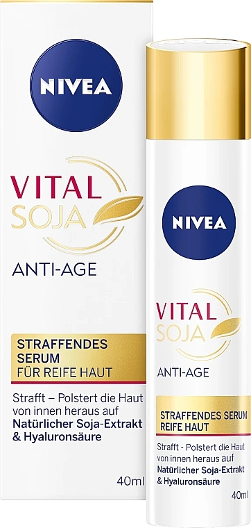 Антивікова сироватка для обличчя з екстрактом сої - NIVEA Vital Soja Anti-Age