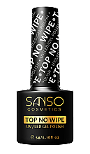 Духи, Парфюмерия, косметика Топ для ногтей без липкого слоя - Sanso Cosmetics Top No Wipe UV/Led Gel Polish