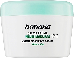 Духи, Парфюмерия, косметика Крем для лица с алое вера для зрелой кожи - Babaria Aloe Vera Mature Skin Face Cream