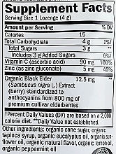 Льодяники "Чорна бузина з цинком та вітаміном С" зі смаком м'яти - Nature’s Way Sambucus Elderberry Zinc With Vitamin C — фото N2