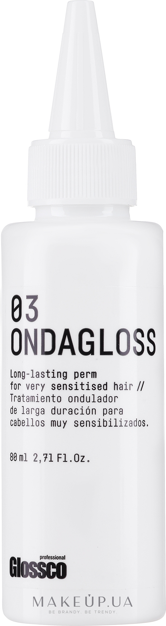 Засіб для завивання дуже чутливого волосся - Glossco Ondagloss Perm No3 Very Sensitive Hair — фото 80ml