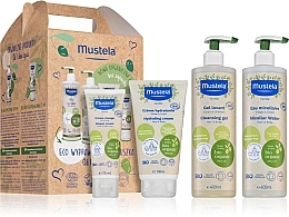 Духи, Парфюмерия, косметика Набор - Mustela Bio Set (micellar/water/400ml + sh/gel/400ml + b/cr/150ml + b/cr/75ml)