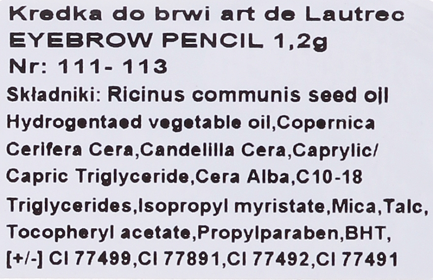 Карандаш для бровей - Art de Lautrec Eyebrow Pencil — фото N2