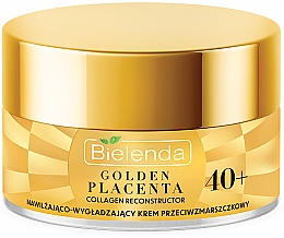 Парфумерія, косметика Зволожувальний і розгладжувальний крем проти зморщок 40+ - Bielenda Golden Placenta Collagen Reconstructor