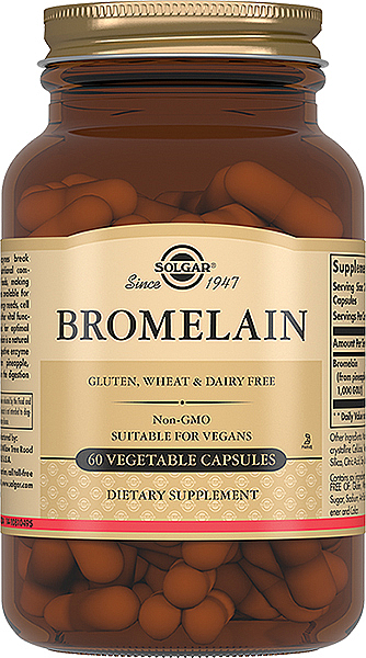 Диетическая добавка "Бромелайн" - Solgar Bromelain 150 mg — фото N1