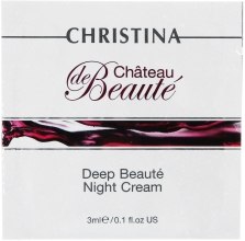 Духи, Парфюмерия, косметика Интенсивный обновляющий ночной крем - Christina Chateau de Beaute Deep Beaute Night Cream (пробник)