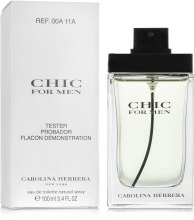 Парфумерія, косметика Carolina Herrera Chic for men - Туалетна вода (тестер без кришечки)