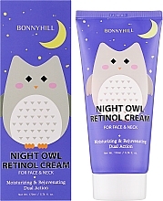Крем для обличчя та шиї з ретинолом - Bonnyhill Night Owl Retinol Cream — фото N2