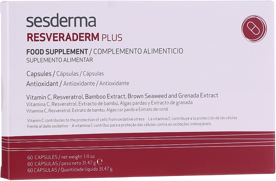 Капсулы антивозрастные - Sesderma Resveraderm Plus Capsules — фото N1