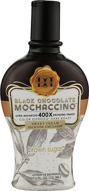 Крем-суфле с ультра-темными бронзантами с экстрактом жаренных зерен кофе, темной карамелью и взбитыми сливками - Brown Sugar Black Chocolate Mochaccino 400X — фото N1