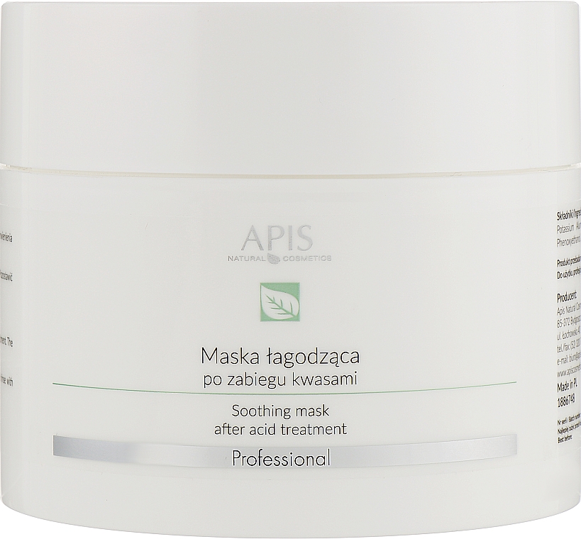 Маска для обличчя - APIS Professional Exfoliation Soothing Mask After Acid Treatment — фото N1