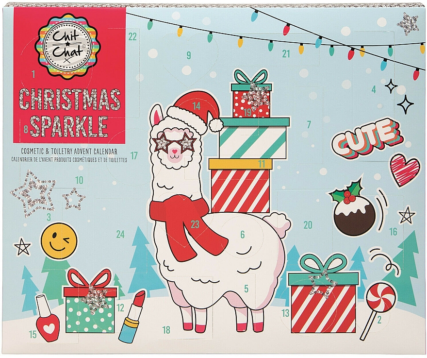 Набор "Адвент-календарь", 24 продукта - Chit Chat Christmas Sparkle Advent Calendar — фото N1