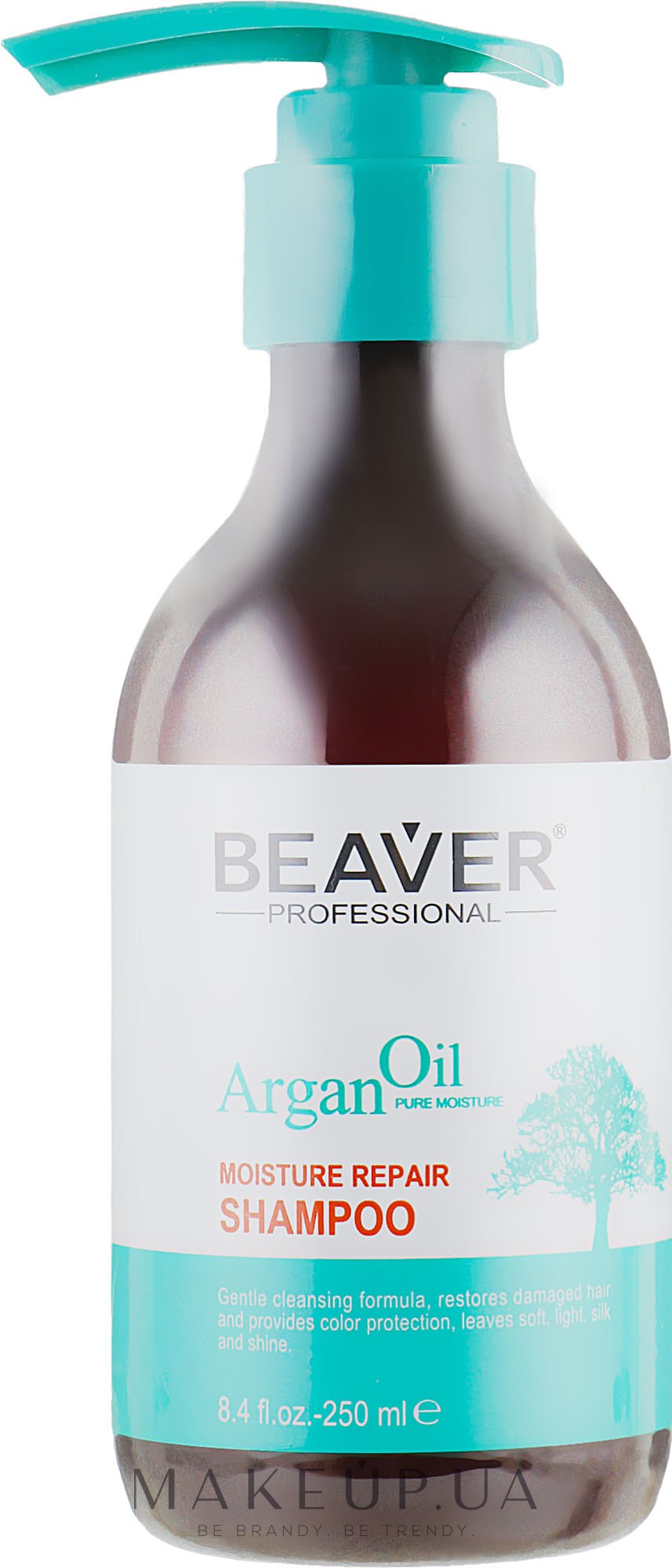 Питающий восстанавливающий шампунь с Аргановым маслом - Beaver Professional Argan Oil Shampoo — фото 250ml