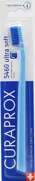 Зубная щетка CS 5460 "Ultra Soft", D 0,10 мм, светло-голубая, синяя щетина - Curaprox — фото N1