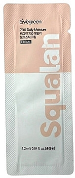 Ежедневный увлажняющий крем для лица - Vegreen 730 Daily Moisture Cream (пробник) — фото N1