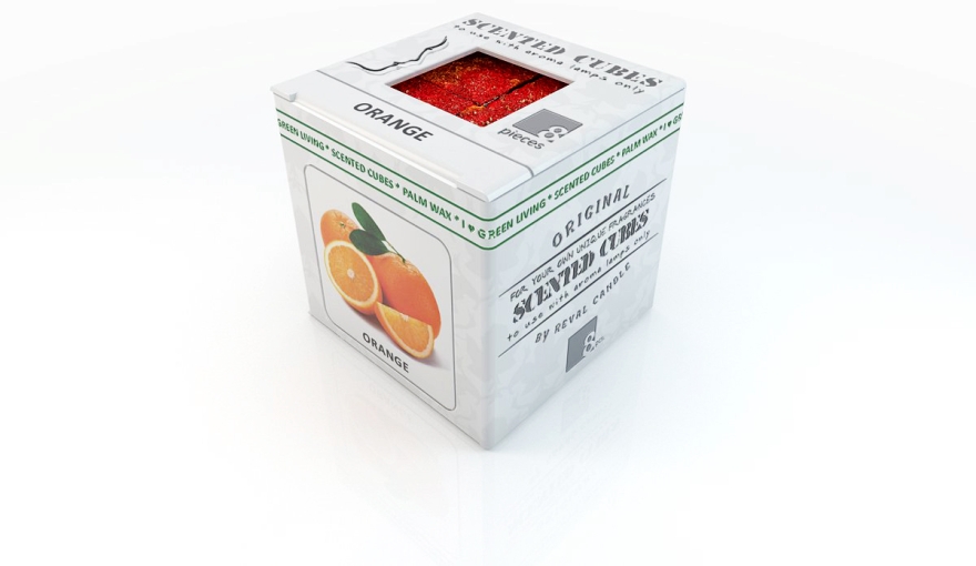Аромакубики "Апельсин" - Scented Cubes Orange Candle — фото N1