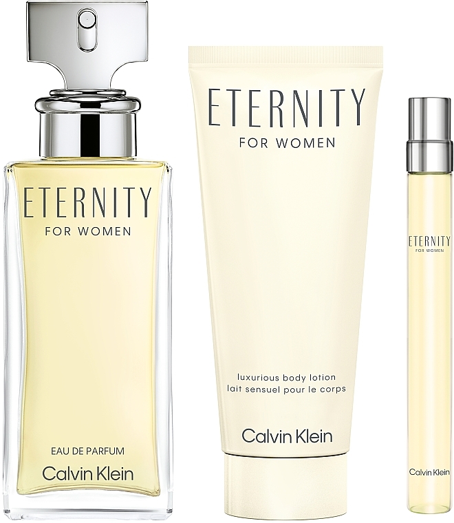 Calvin Klein Eternity For Woman - Набор (edp/100ml + edp/10ml + b/l/100ml) — фото N1